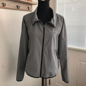 Columbia Windbreaker Jacket, Size S.  Gray w/black zip. Lightweight